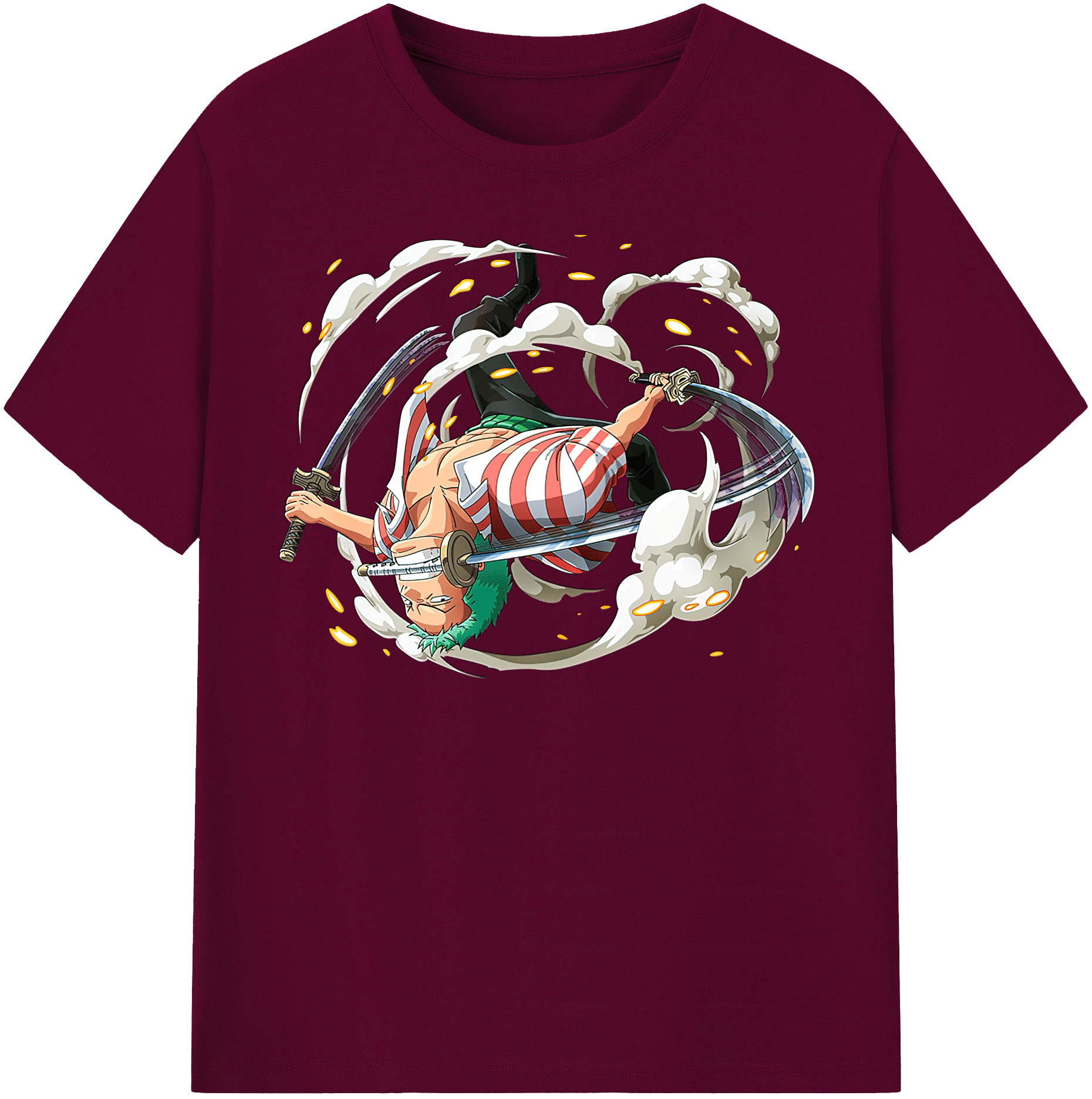 ワンピース ロロノア・ゾロ ONE PIECE Roronoa Zoro レディースカジュアルプリントTシャツ（綿100％）